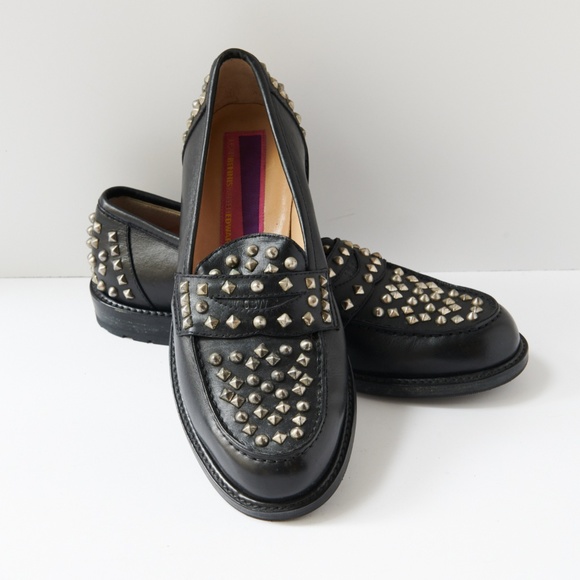 80s - SUSAN BENNIS - WARREN EDWARDS - Shoes - Men\'s - 10.5 - BLK Leather - Studs main image 8
